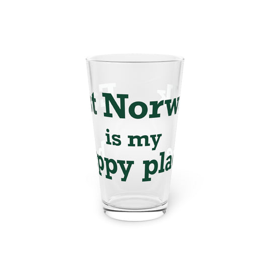 East Norwalk is My Happy Place Pint Glass, 16oz