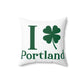 I Clover Portland Spun Polyester Square Pillow