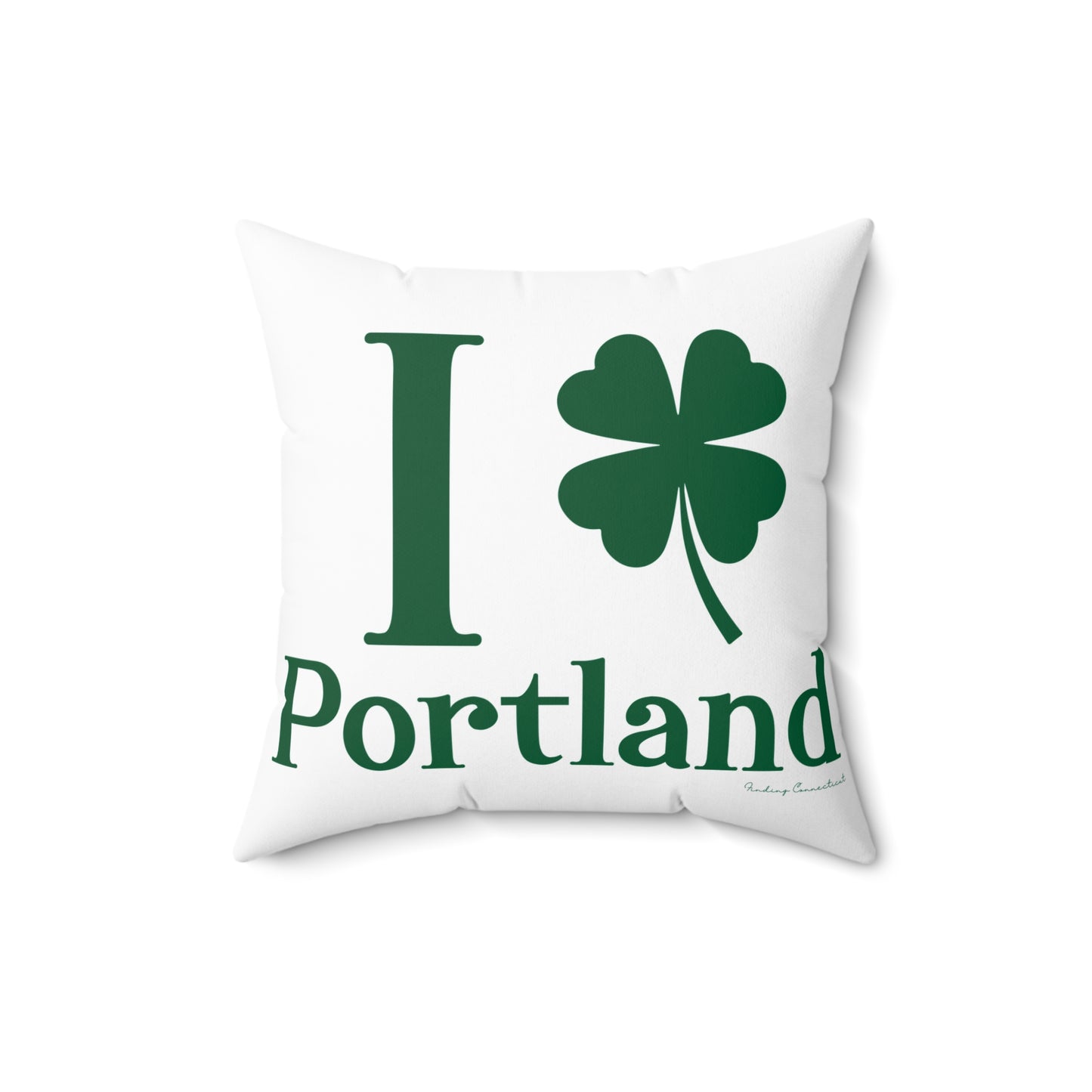 I Clover Portland Spun Polyester Square Pillow