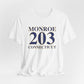 Monroe 203 Connecticut Unisex Jersey Short Sleeve Tee