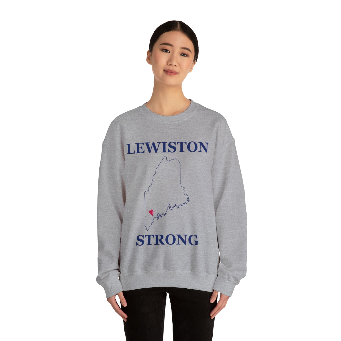 Lewiston Strong Unisex Heavy Blend™ Crewneck Sweatshirt