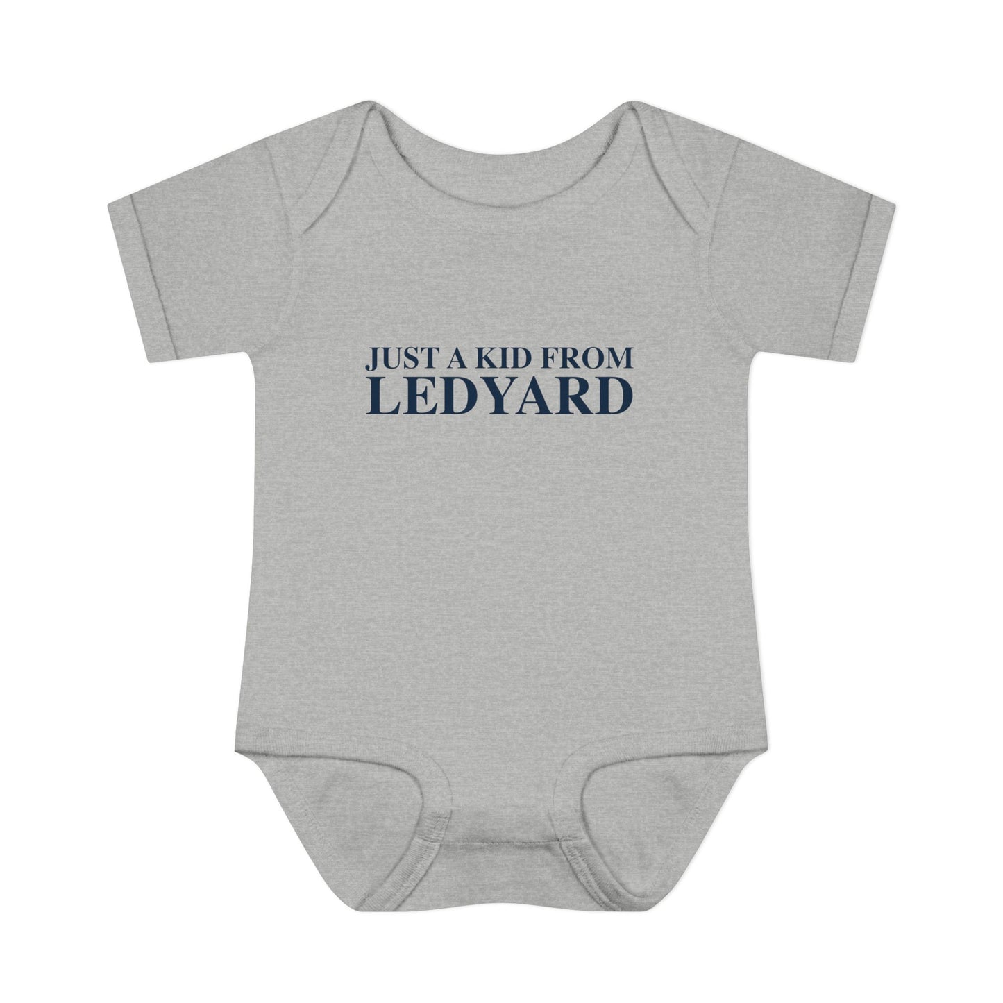 Just a kid from Ledyard Infant Baby Rib Bodysuit
