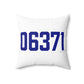 06371 Old Lyme Connecticut Zip Code Spun Polyester Square Pillow