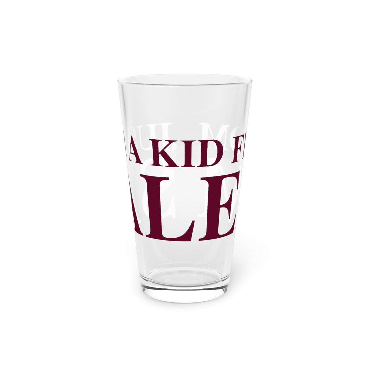 Just a kid from Salem Pint Glass, 16oz