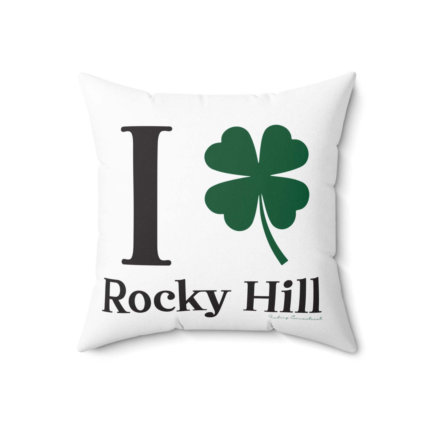 I Clover Rocky Hill Spun Polyester Square Pillow