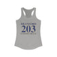 Branford 203 Connecticut Women's Ideal Racerback Tank