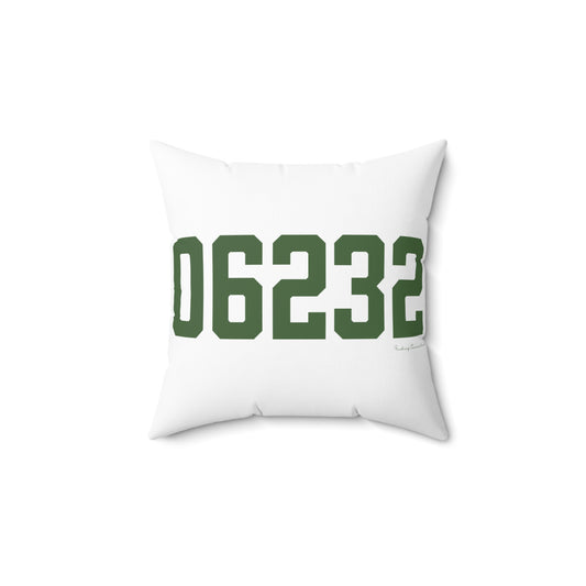 06232 Andover Connecticut Zip Code Spun Polyester Square Pillow