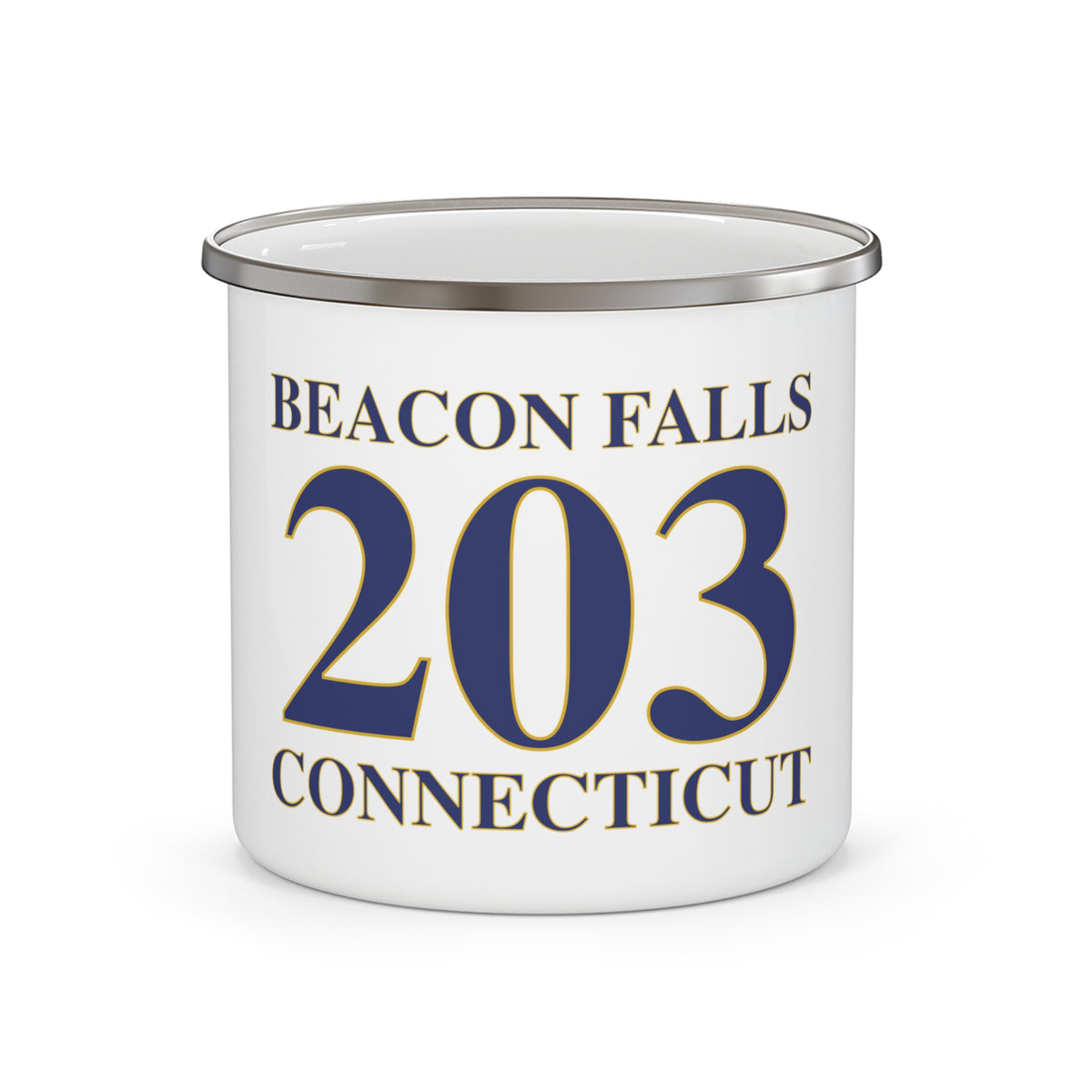 Beacon Falls 203 Connecticut Enamel Camping Mug