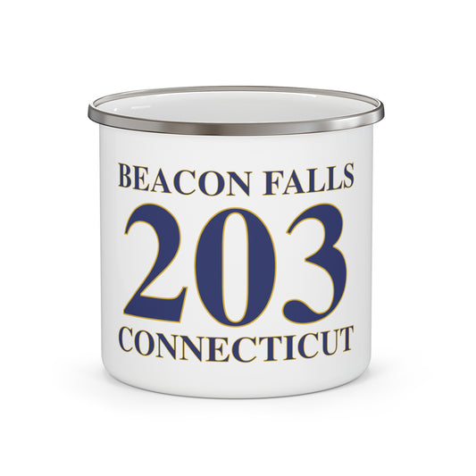 Beacon Falls 203 Connecticut Enamel Camping Mug