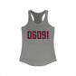 06091 Hartland Connecticut Zip Code Women's Ideal Racerback Tank Top