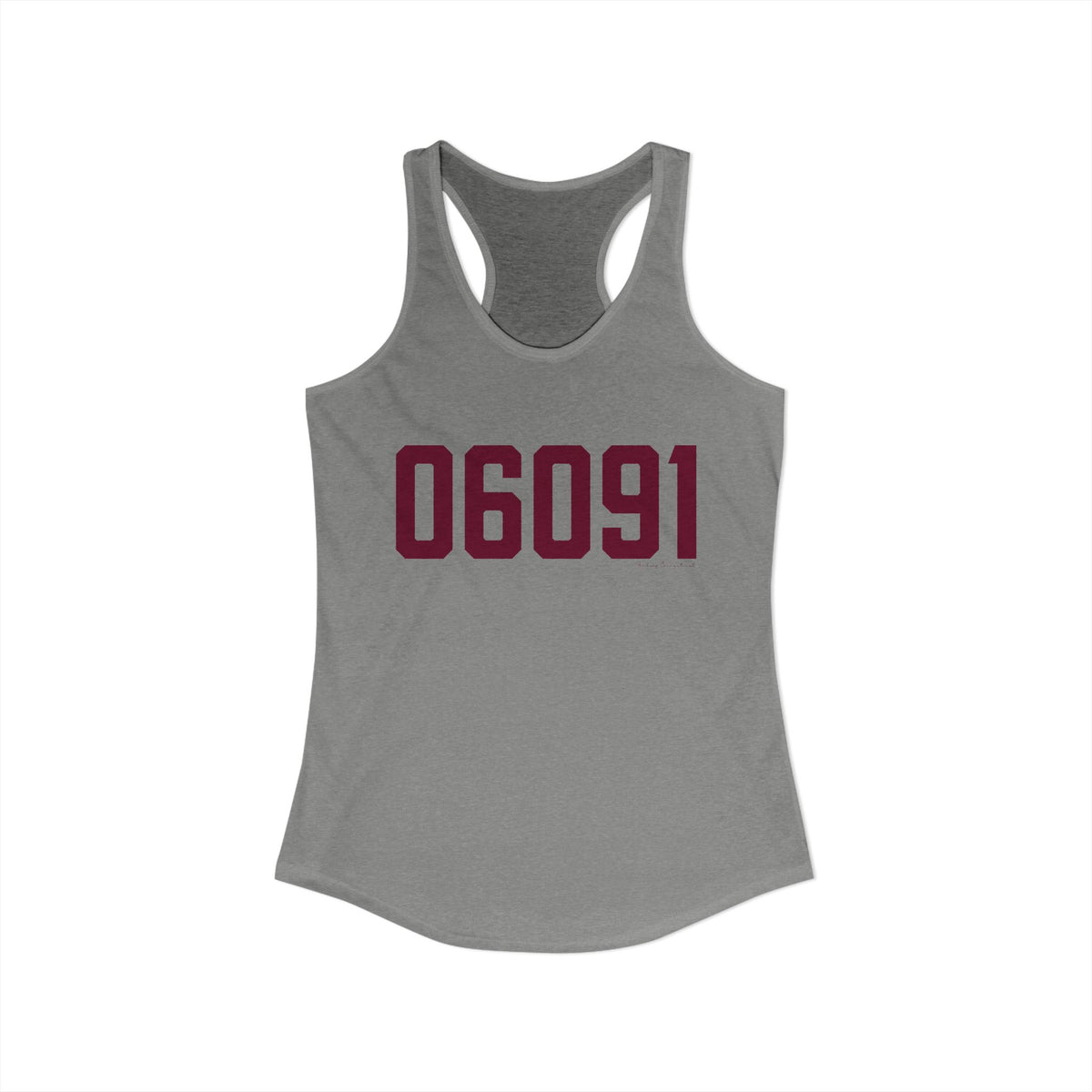 06091 Hartland Connecticut Zip Code Women's Ideal Racerback Tank Top