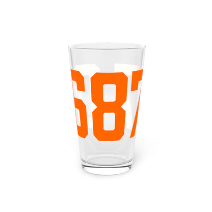 06877 Ridgefield Connecticut Zip Code Pint Glass, 16oz