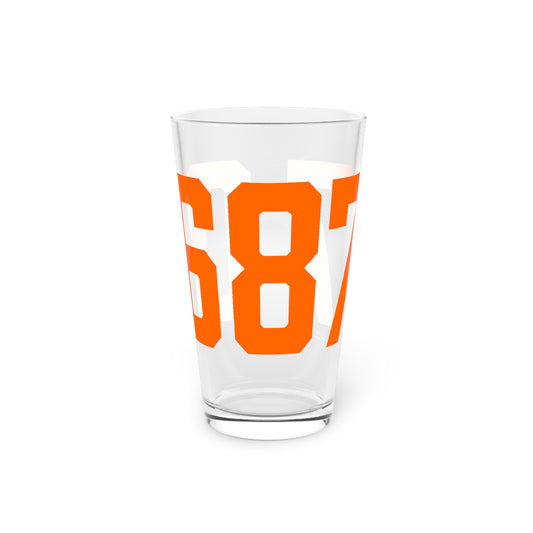 06877 Ridgefield Connecticut Zip Code Pint Glass, 16oz