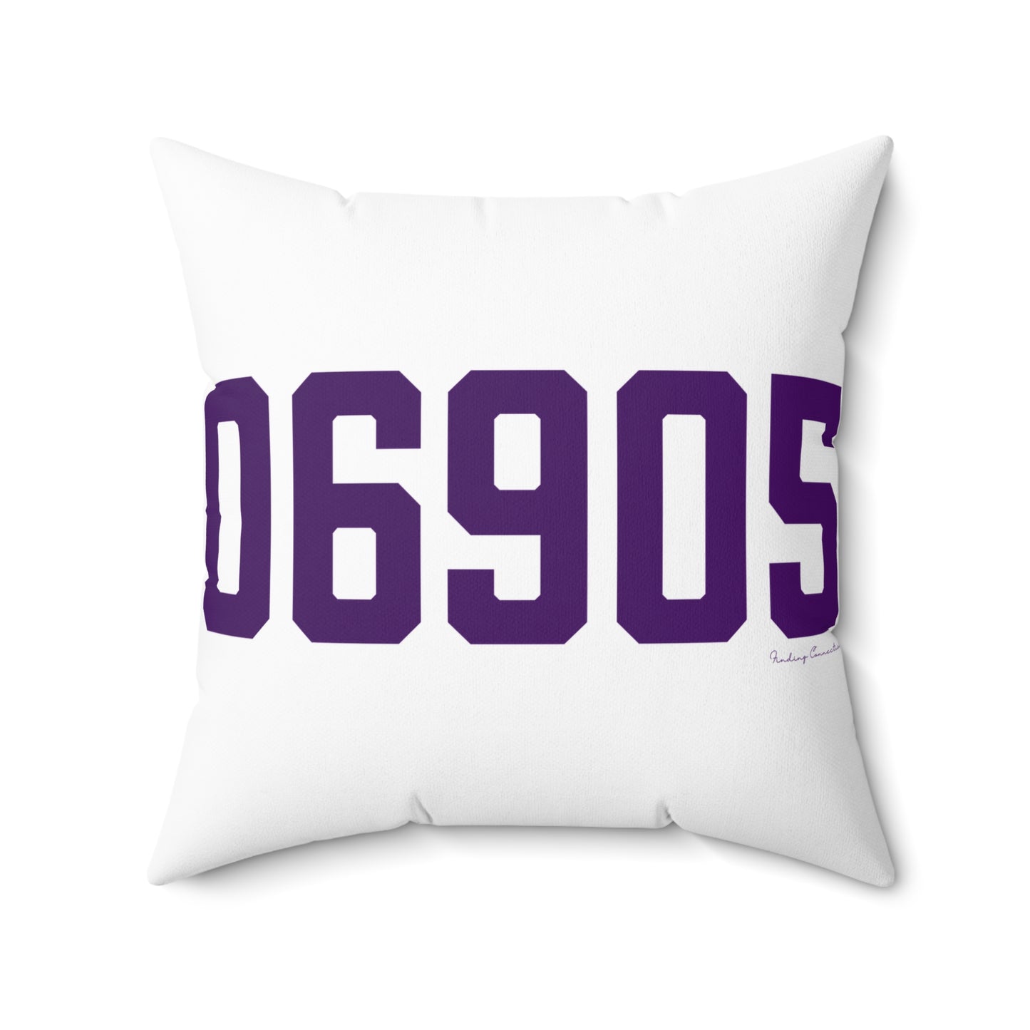 06905 Stamford Connecticut Zip Code Spun Polyester Square Pillow
