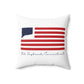 Old Saybrook Connecticut Flag Spun Polyester Square Pillow
