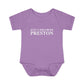 Just a kid from Preston Infant Baby Rib Bodysuit