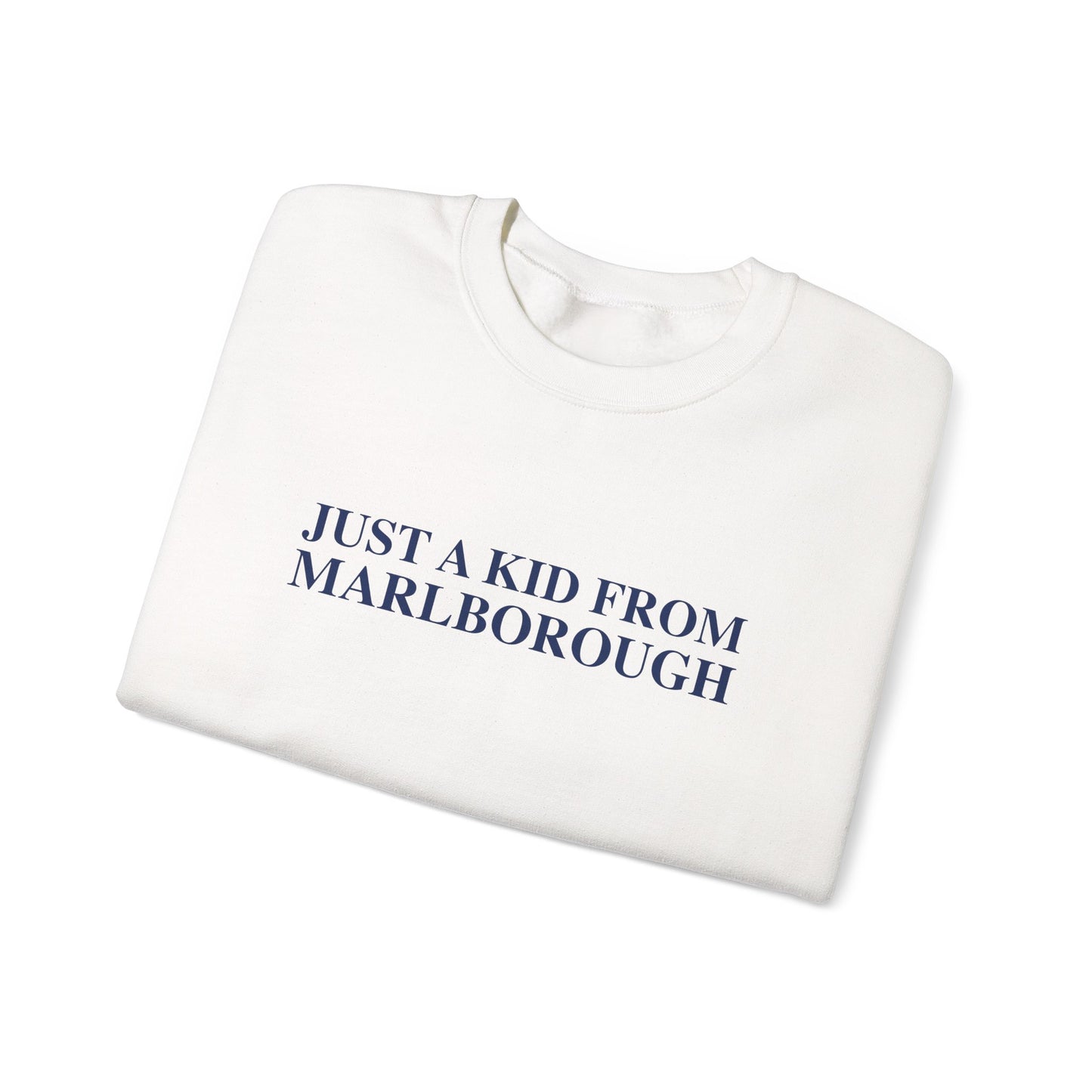 Just a kid from Marlborough Unisex Heavy Blend™ Crewneck Sweatshirt