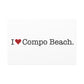 I Heart Compo Beach. Matte Canvas, Stretched, 1.25"