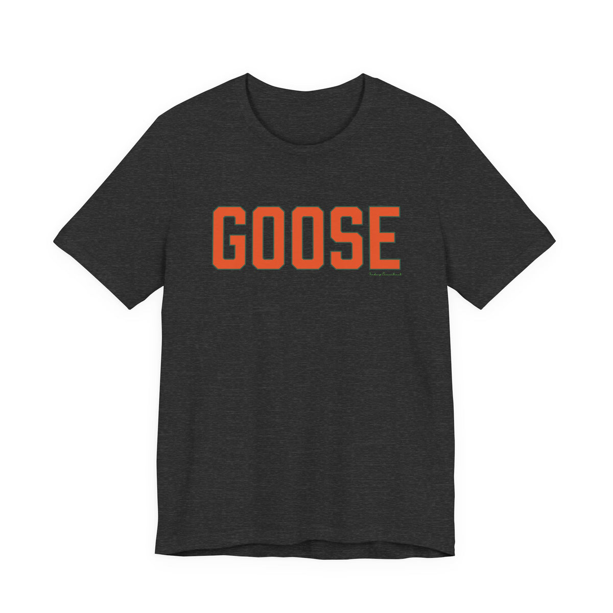 Goose Zip Code Orange & Green Unisex Jersey Short Sleeve T-Shirt
