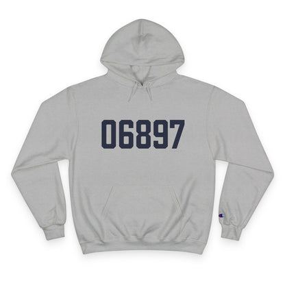 06897 Wilton Connecticut Zip Code Champion Hoodie Sweatshirt