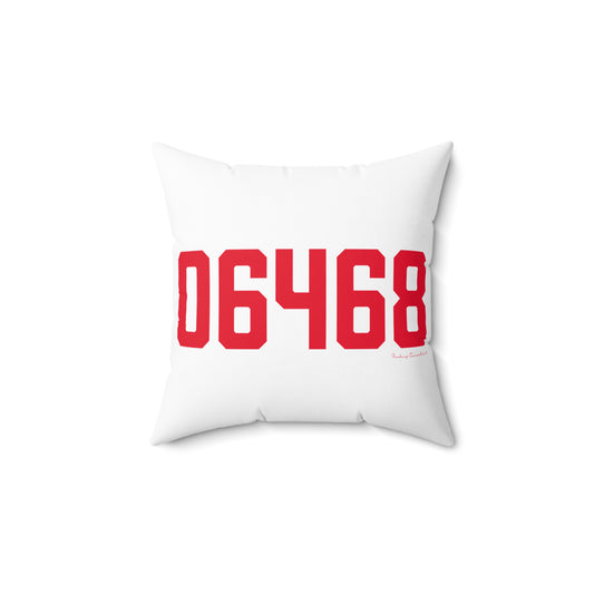 06468 Monroe Connecticut Zip Code Spun Polyester Square Pillow