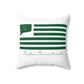 Canton St. Patrick’s Day Flag Spun Polyester Square Pillow
