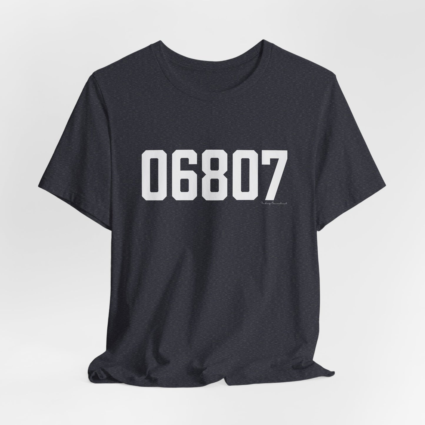 06807 - Greenwich CT Zip Code Unisex Jersey Short Sleeve T-Shirt