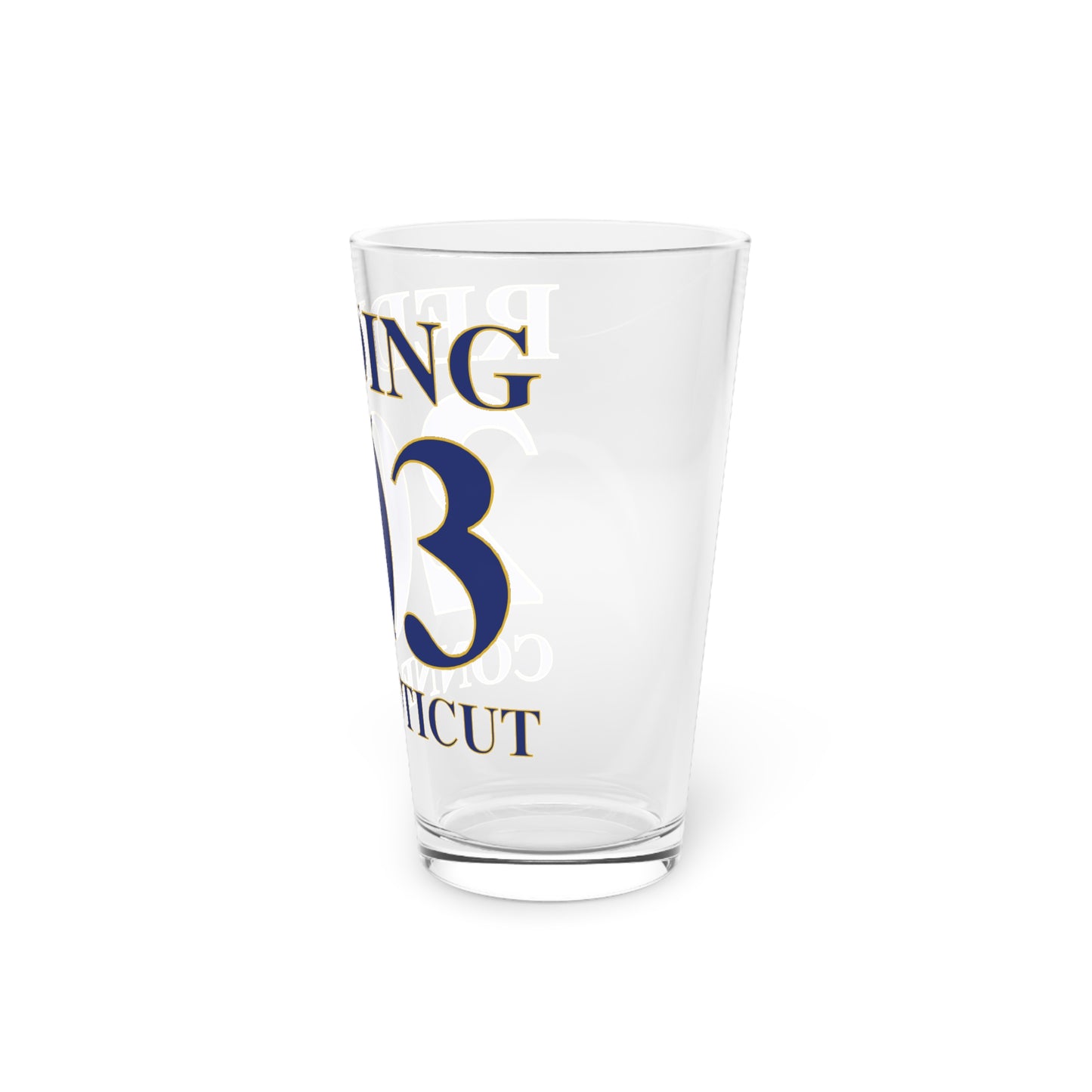 Redding 203 Connecticut  Pint Glass, 16oz