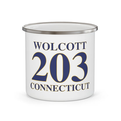 Wolcott 203 Connecticut Enamel Camping Mug
