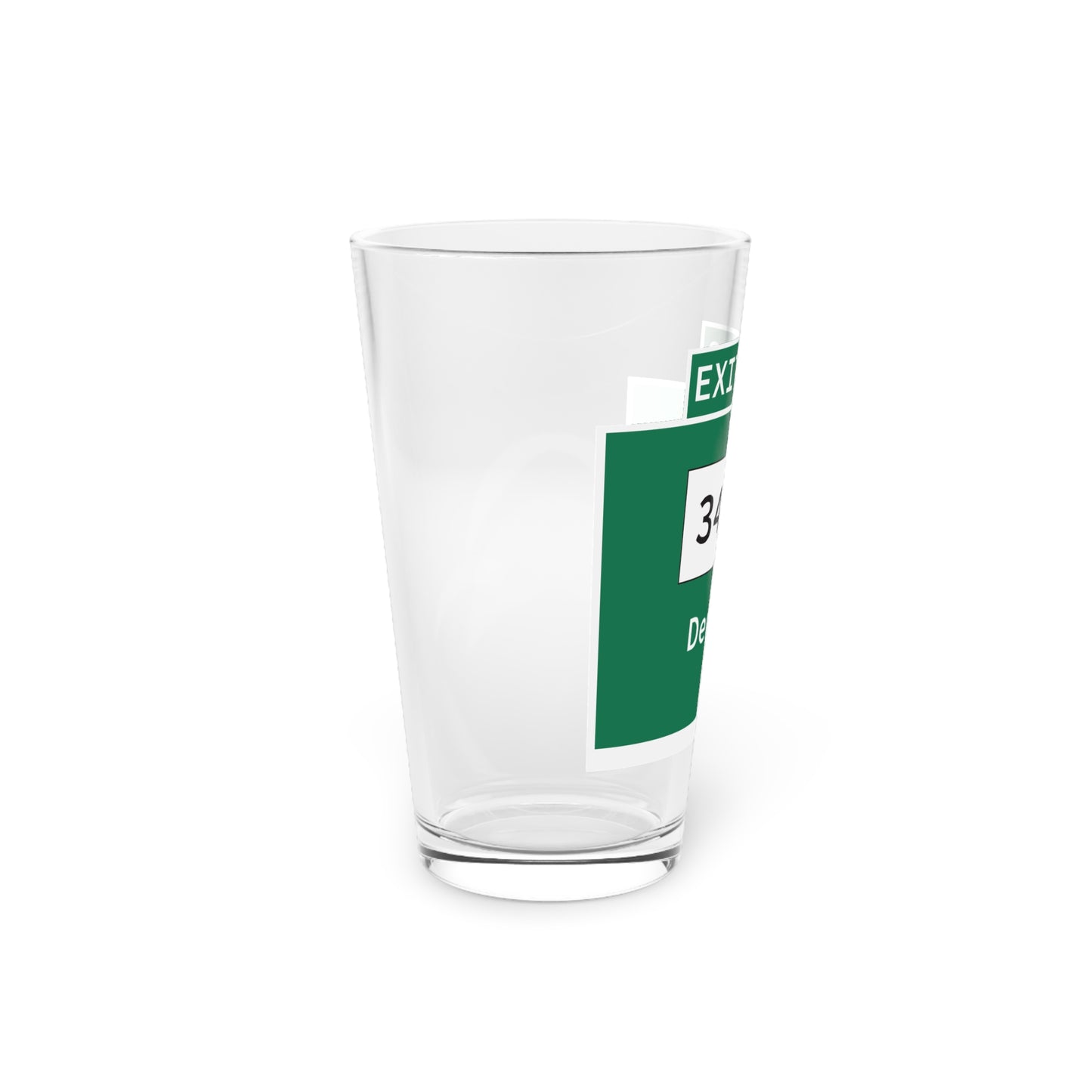 Vintage WCP Exit 56 Sign Pint Glass, 16oz