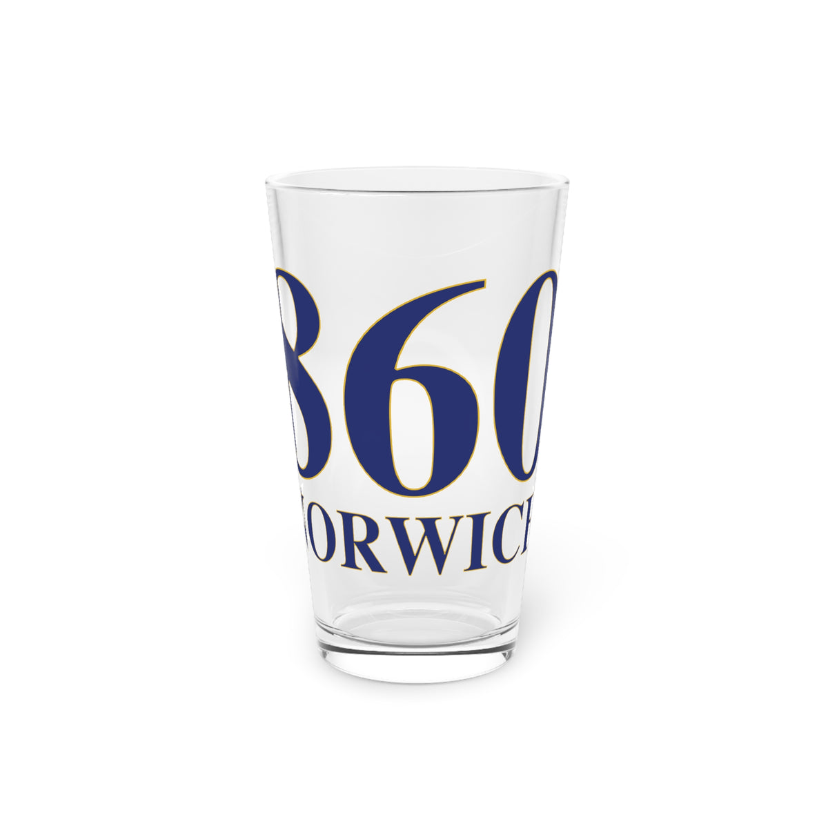 860 Norwich Pint Glass, 16oz