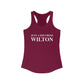 Just a kid from Wilton Women's Ideal Racerback Tank Top