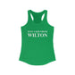 Just a kid from Wilton Women's Ideal Racerback Tank Top