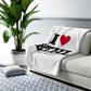 I Heart BTHL Sherpa Fleece Blanket