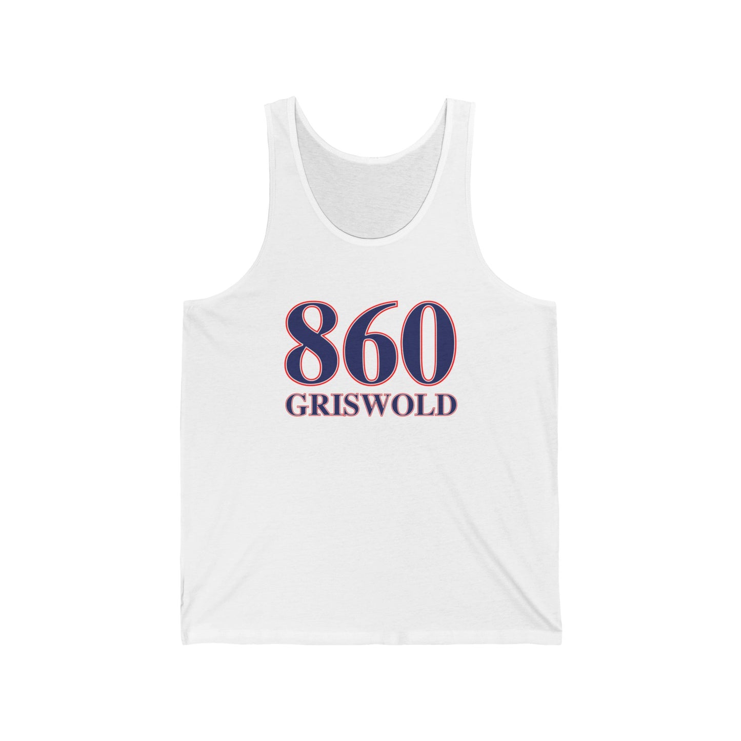 860 Griswold Red White & Blue Unisex Jersey Tank Top