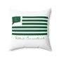 Bethel Connecticut St Patrick’s Day Flag Spun Polyester Square Pillow