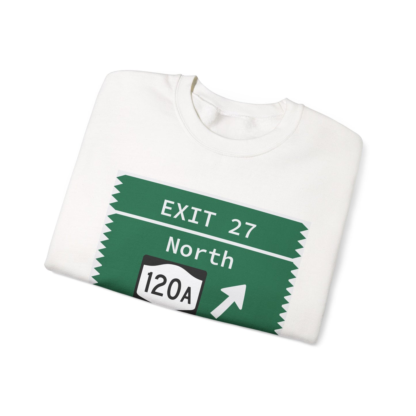 Vintage Merritt Parkway Exit 27 Sign Unisex Heavy Blend™ Crewneck Sweatshirt
