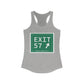 Vintage Exit 57 WCP Sign Women's Ideal Racerback Tank Top
