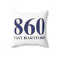 860 East Hartford  Polyester Square Pillow