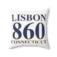 Lisbon 860 Connecticut Spun Polyester Square Pillow