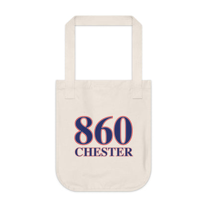 860 Chester Red, White & Blue Organic Canvas Tote Bag