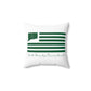 East Granby Connecticut St. Patrick’s Day Flag Spun Polyester Square Pillow