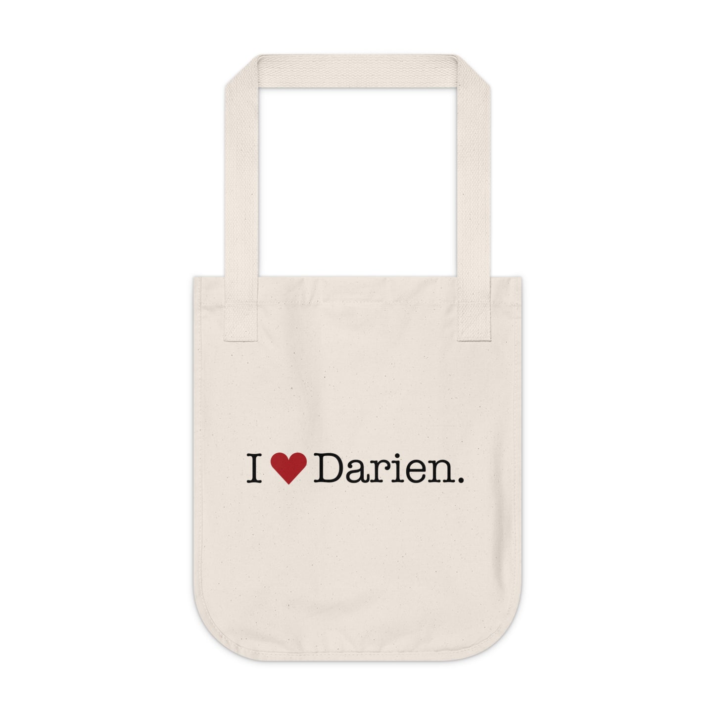 I Heart Darien. Organic Canvas Tote Bag