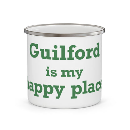 Guilford is My Happy Place Enamel Camping Mug