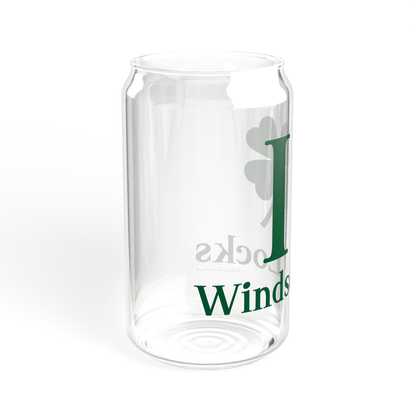 I Clover Windsor Locks Sipper Glass, 16oz
