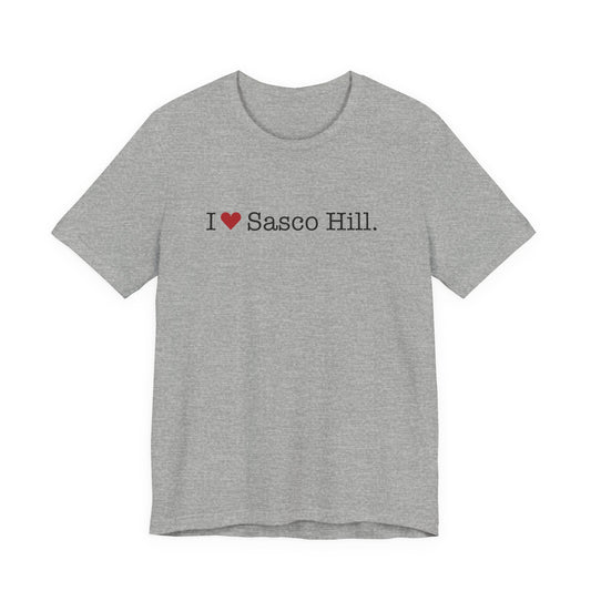 I Heart Sasco Hill. Unisex Jersey Short Sleeve T-Shirt