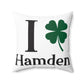 I Clover Hamden Spun Polyester Square Pillow