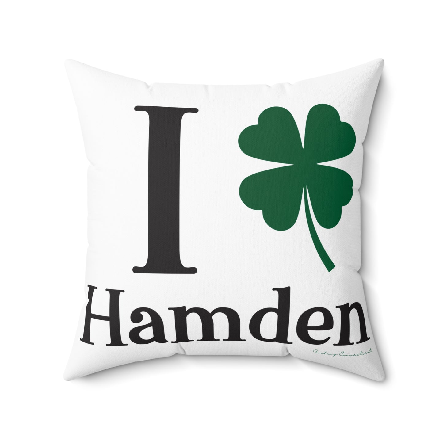 I Clover Hamden Spun Polyester Square Pillow