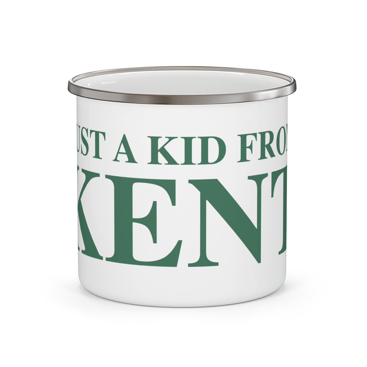 Just a kid from Kent  Enamel Camping Mug