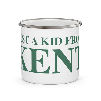 Just a kid from Kent  Enamel Camping Mug